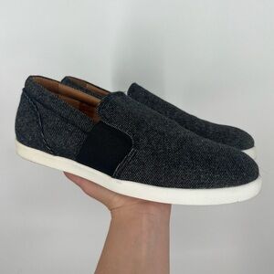 ATM Anthony Thomas Melillo Dark Denim Leather Slip On Shoes